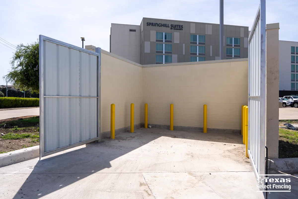 Dumpster Enclosures installation