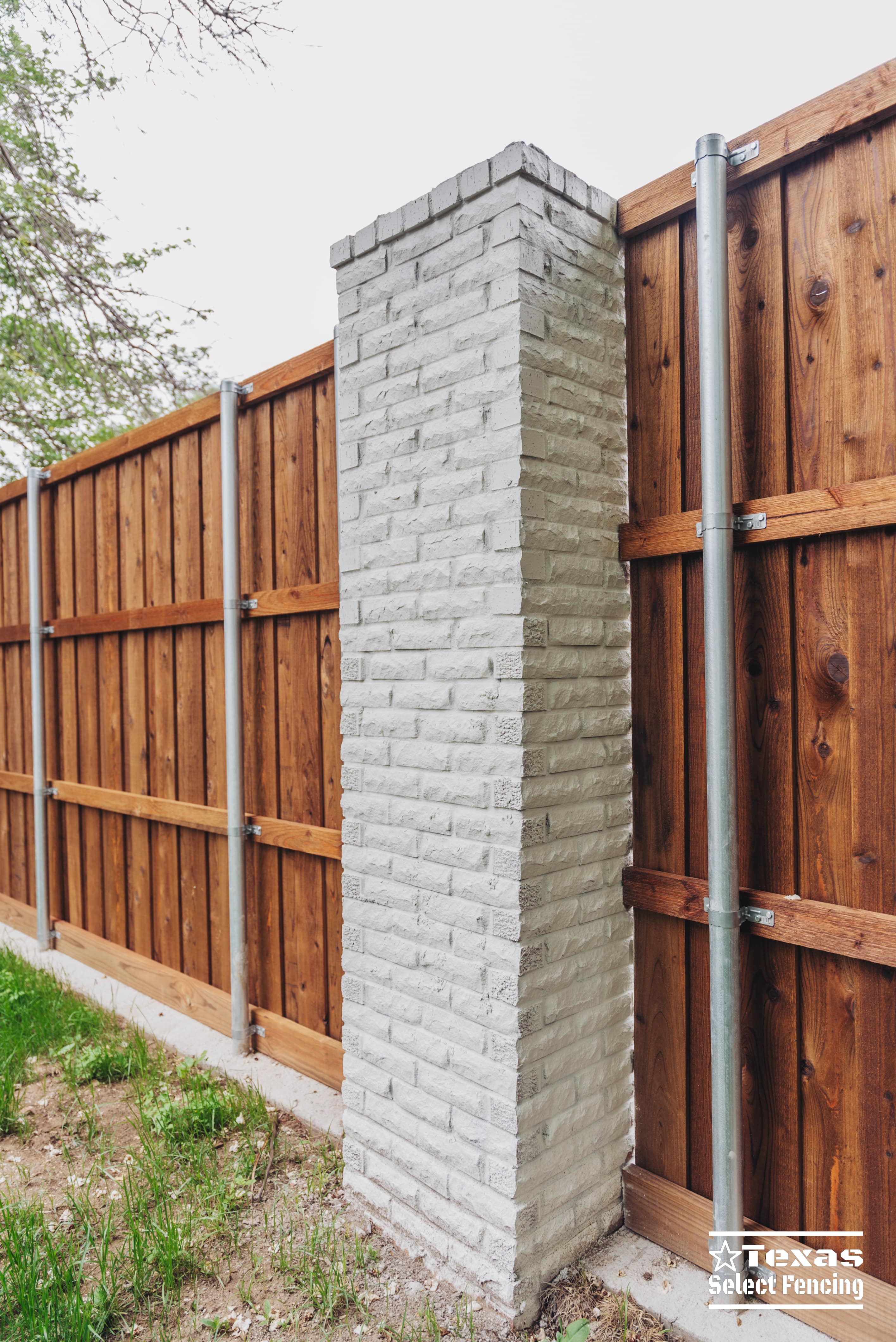 Texas Select Fencing - stone-columns