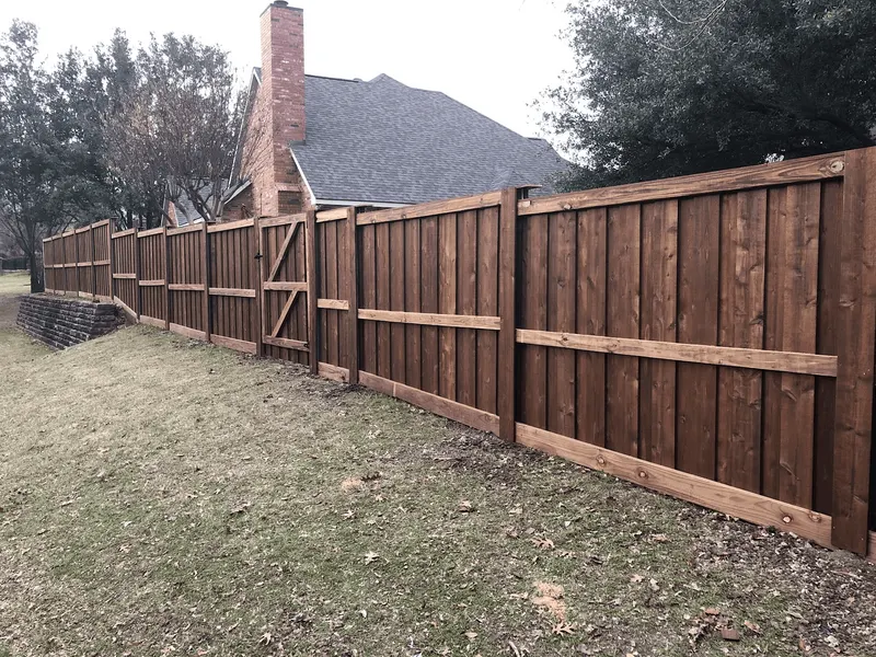 Cedar privacy fence with PostMaster steel posts