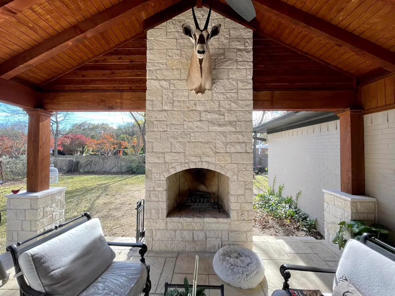 Texas Select Fencing - outdoor-fireplaces