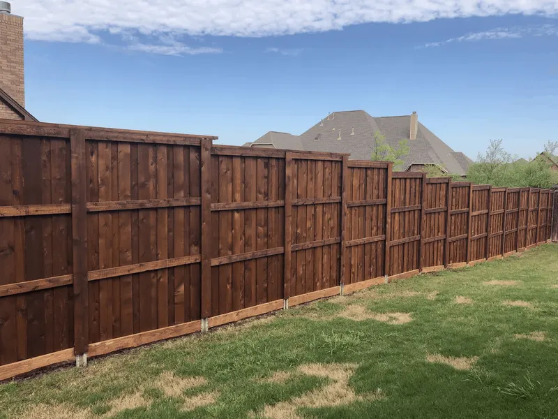 Cedar privacy fence with PostMaster steel posts