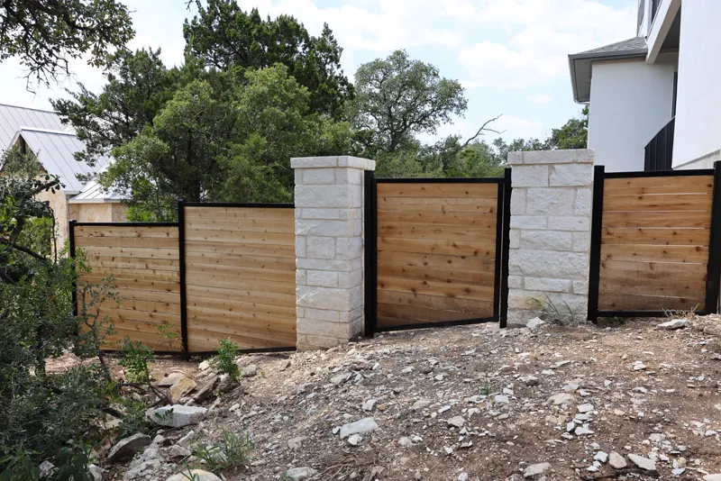 Texas Select Fencing - stone-columns