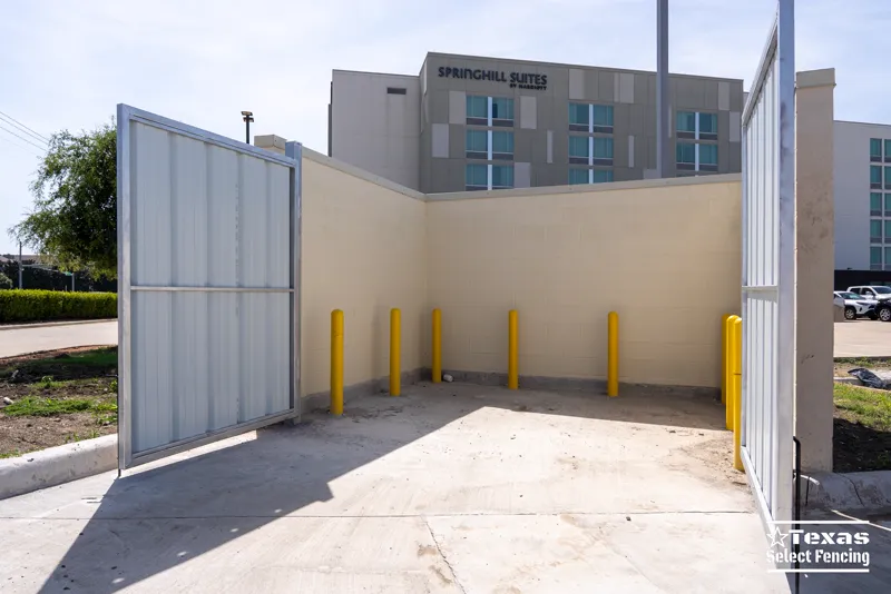 Dumpster enclosure gates — Dallas, TX