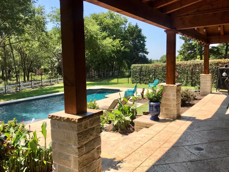 Texas Select Fencing - stone-columns