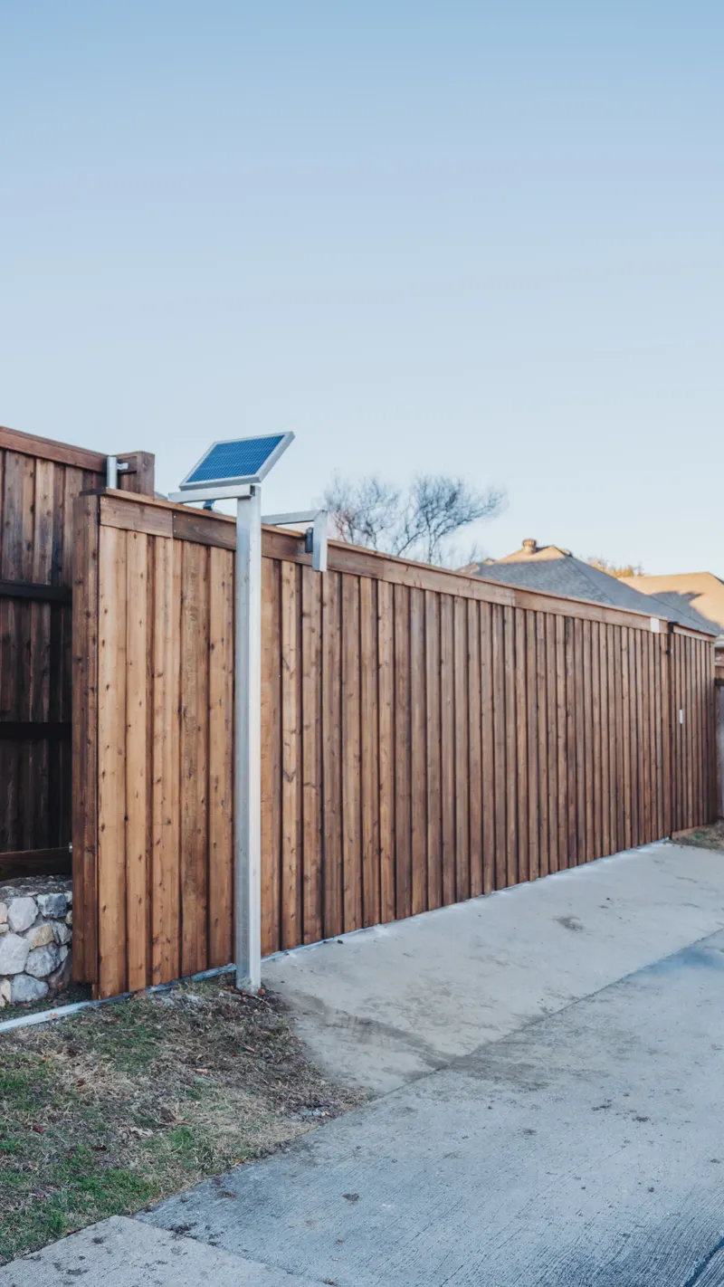 32' Sliding Gate Installation In Carrollton, Texas