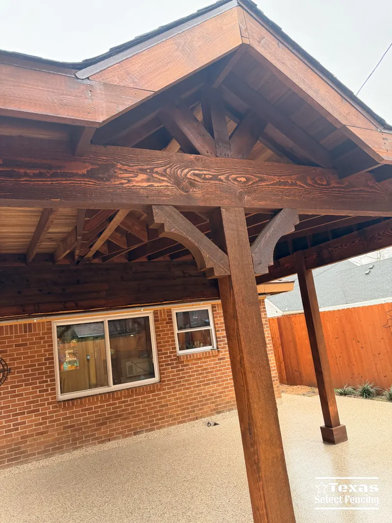 Gable + Shed Patio Cover Installation in Arlington, Texas