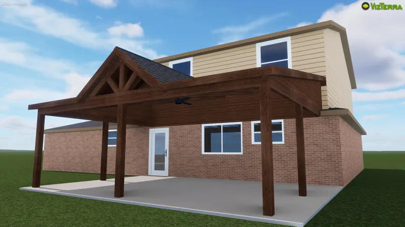 Gable + Shed Patio Cover Installation in Arlington, Texas