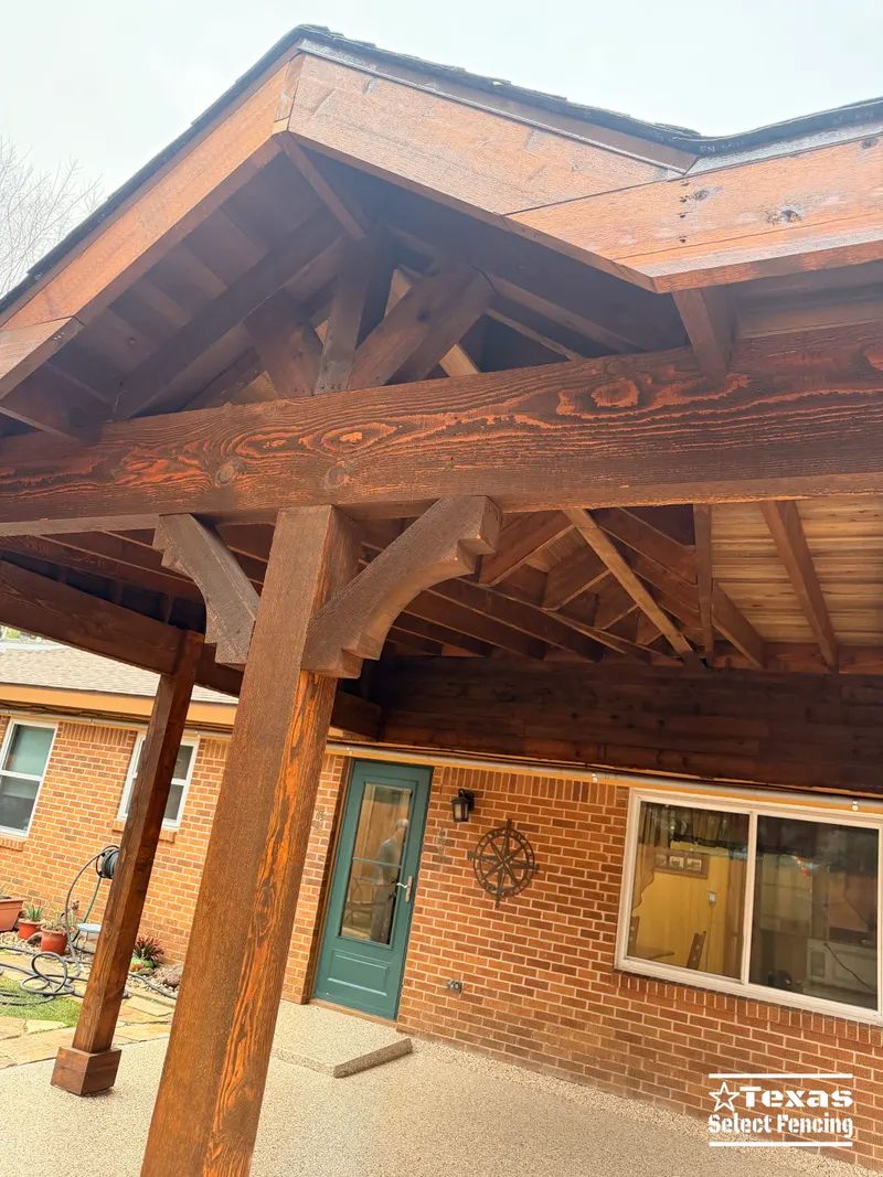 Gable + Shed Patio Cover Installation in Arlington, Texas