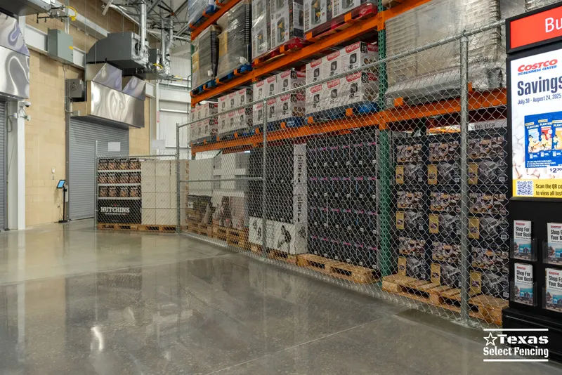 Costco Interior Chain Link Fencing Project