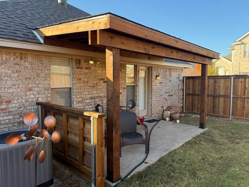 Shed Patio Cover Installation in Euless, Texas