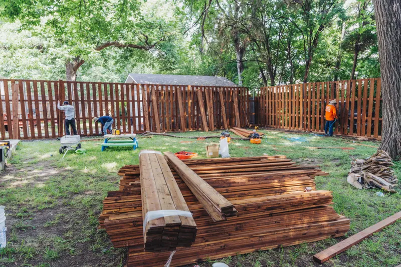 Cedar Fence Installation in Dallas, TX
