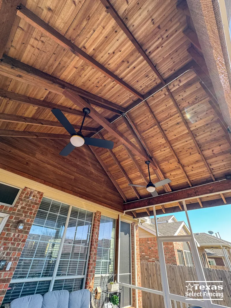 Gable Patio Cover Installation in Keller, Texas