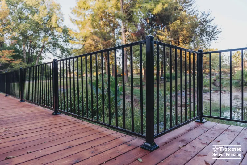 Deck, Automatic Gate, and Flagstone Path in Lavon, Texas