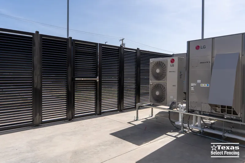 Custom 8' Tall Steel Louvered Generator Enclosure in Dallas, Texas