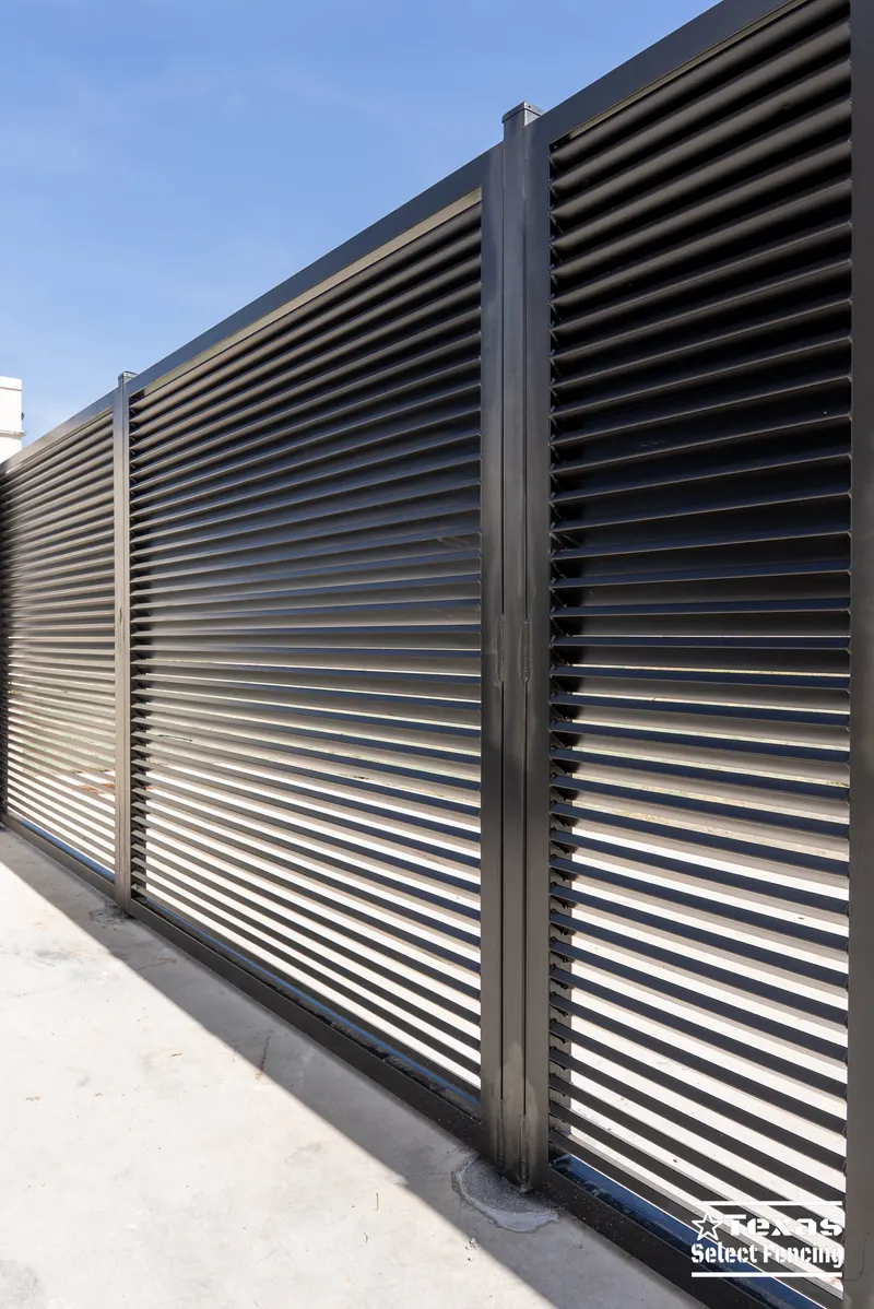 Custom 8' Tall Steel Louvered Generator Enclosure in Dallas, Texas