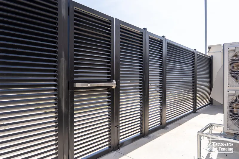 Custom 8' Tall Steel Louvered Generator Enclosure in Dallas, Texas