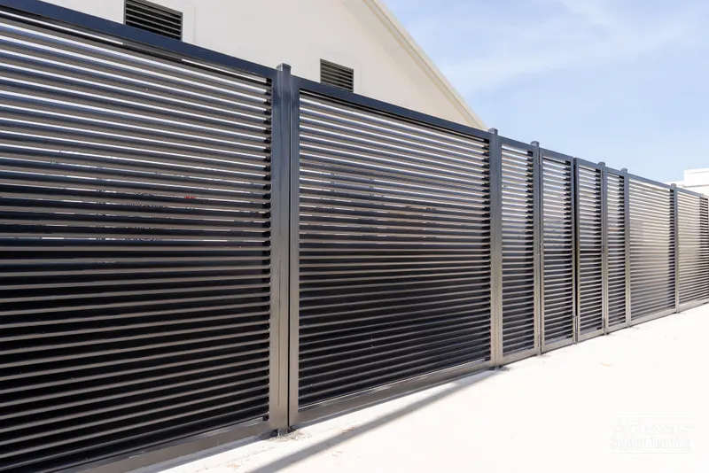 Custom 8' Tall Steel Louvered Generator Enclosure in Dallas, Texas
