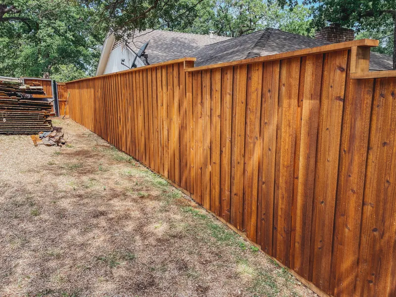 Cedar Fence Installation In North Richland Hills, TX — Texas Select Fencing, fence company serving North Richland Hills, Texas