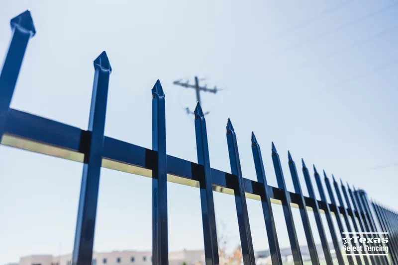 Commercial Steel Fence Installation in Mesquite, Texas