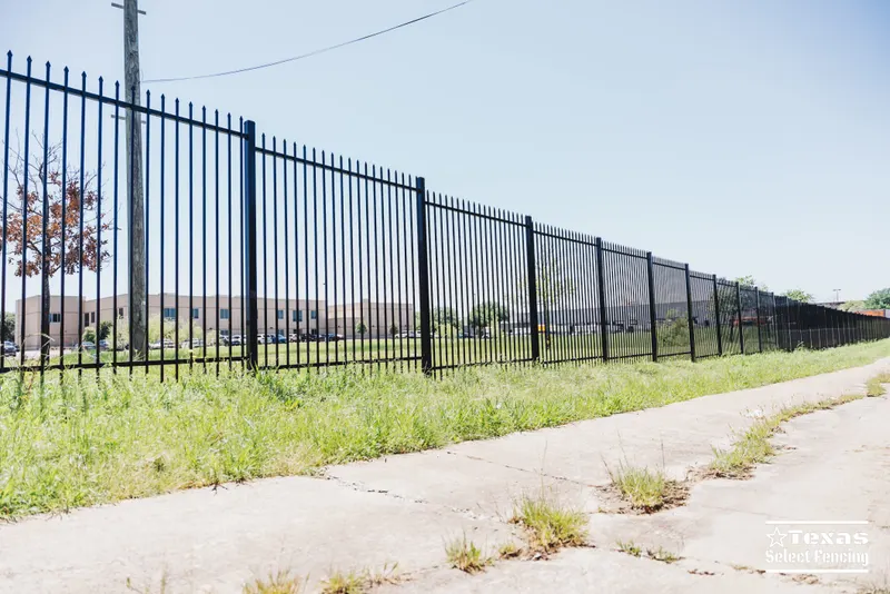 Commercial Steel Fence Installation in Mesquite, Texas