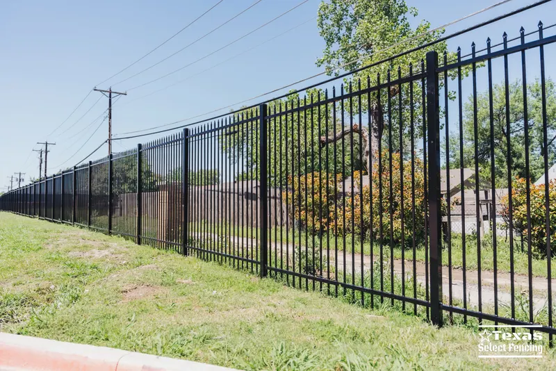 Commercial Steel Fence Installation in Mesquite, Texas — Texas Select Fencing, fence company serving Mesquite, Texas