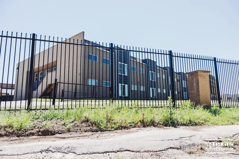 Commercial Steel Fence Installation in Mesquite, Texas
