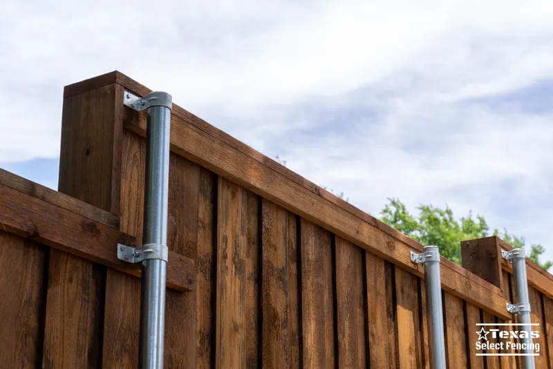 8' Board-on-board Cedar Fence Installation in Denton, Texas