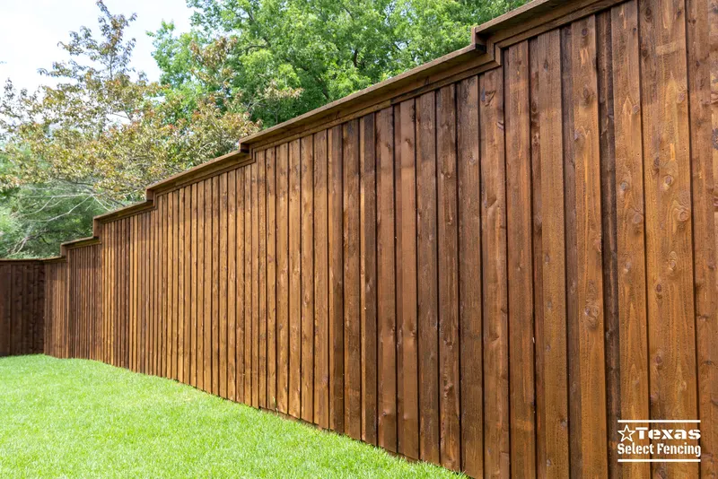 8' Board-on-board Cedar Fence Installation in Denton, Texas