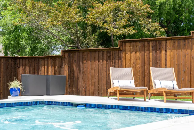 8' Board-on-board Cedar Fence Installation in Denton, Texas