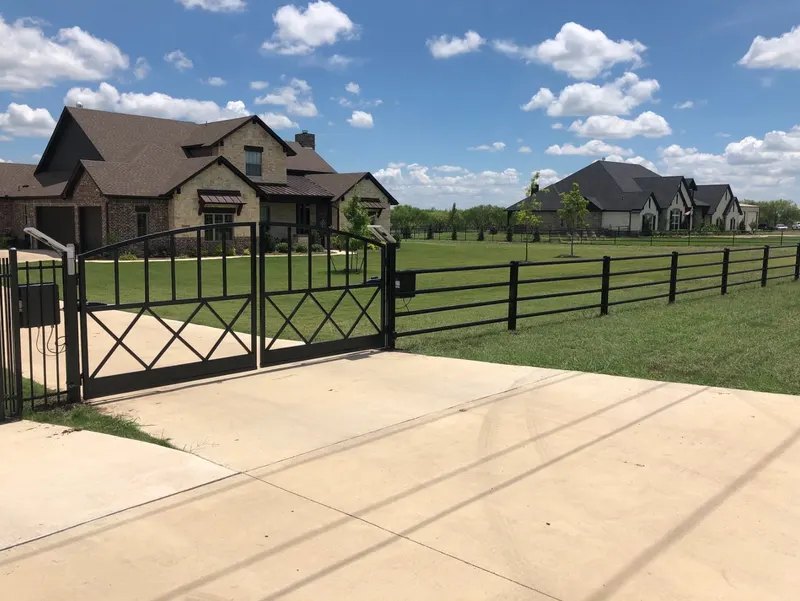 Driveway Gate Installation In Northlake, TX — Texas Select Fencing, fence company serving Northlake, Texas