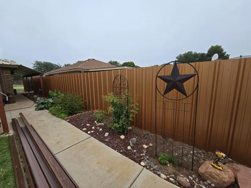 6' R-Panel Fence Installation in Lubbock — Texas Select Fencing, fence company serving Lubbock, Texas
