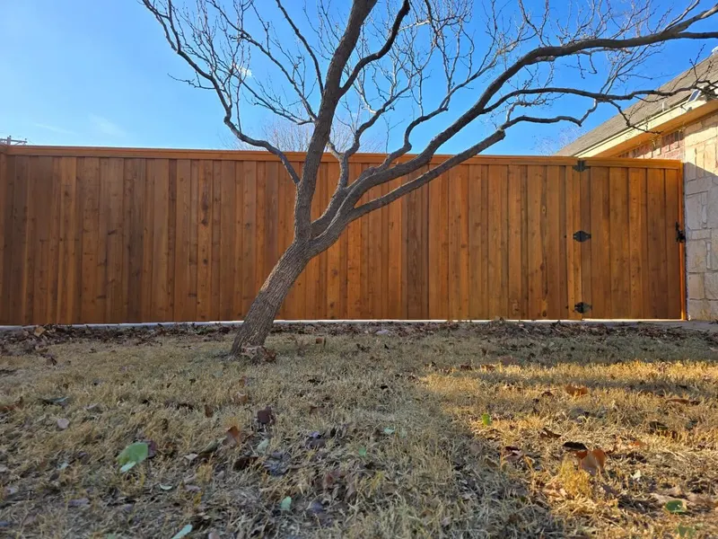 6' Cedar Fence Installation in Amarillo — Texas Select Fencing, fence company serving Anton, Texas
