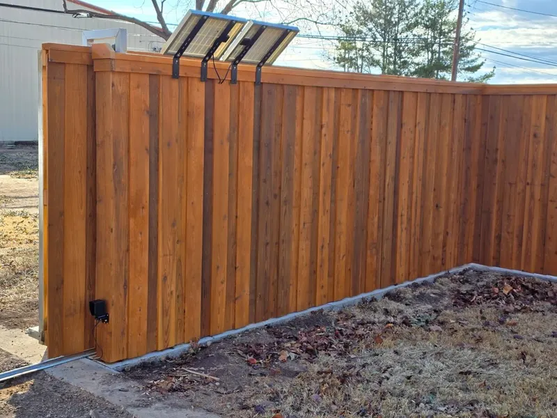 6' Cedar Fence Installation in Amarillo